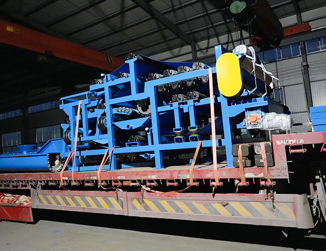 一台带式压榨机顺利发往山东荣成，赋能客户物料脱水升级